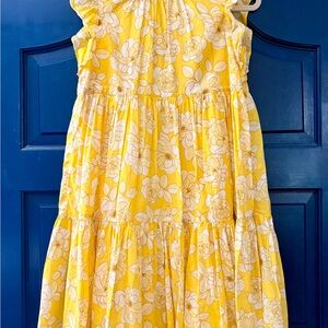 Crewcuts Yellow Floral Kids Dress